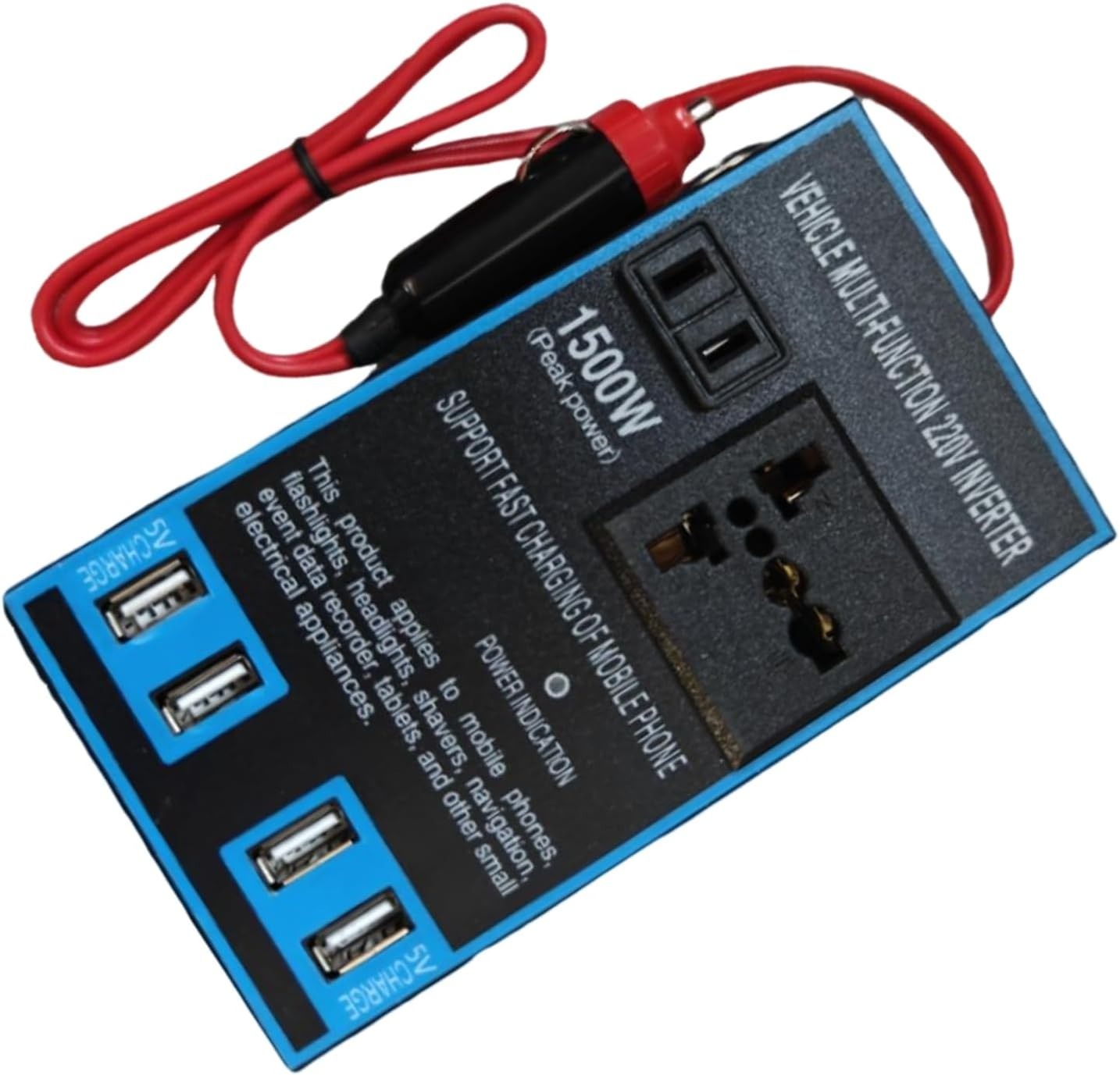 محول السيارة من 12v إلى 220v متعدد الإستخدامات - 4