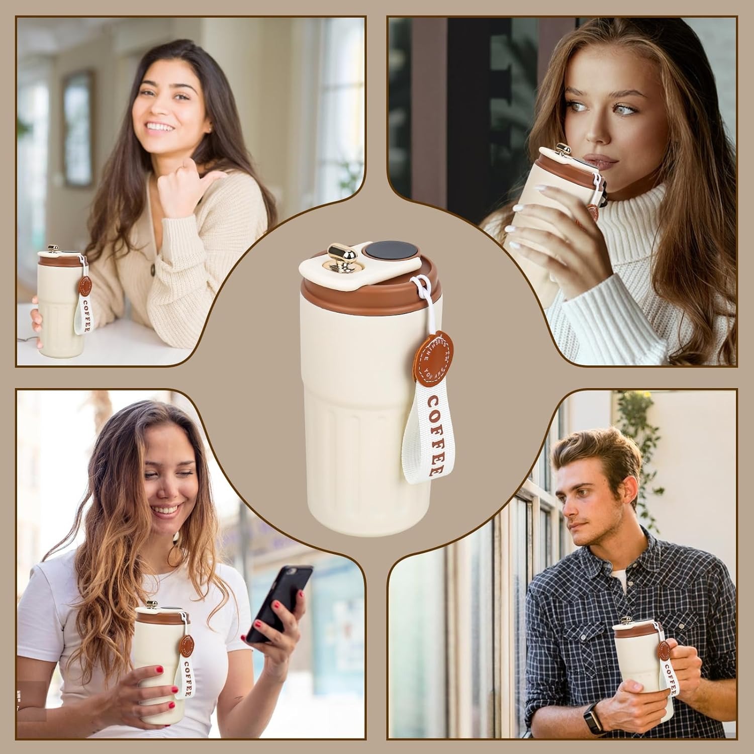 Bottle Coffee Flask with Temperature Display - 2